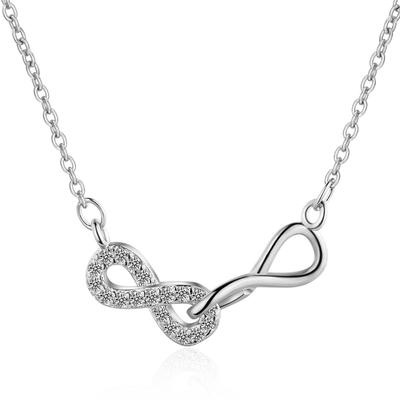 925 Sterling Silber Kristall Kreuz Charme Halskette Für Frauen choker hals Hochzeit Partei Schmuck dz273