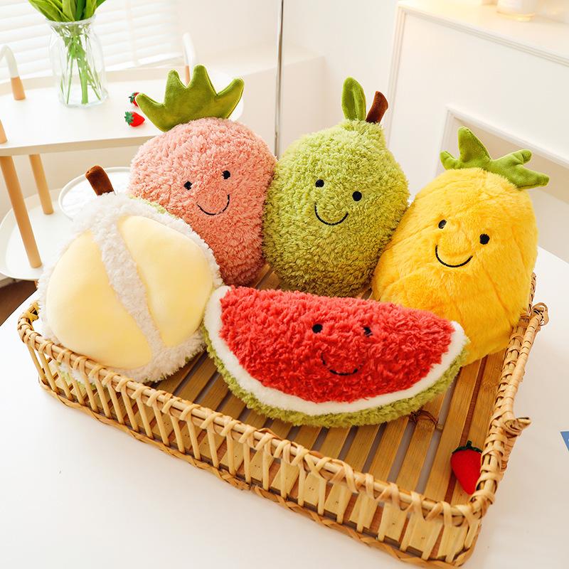 Fruit Plush Toy Simulation Durian Cute Doll Small Doll Eight Inch Grab Machine Wedding Throwing Doll