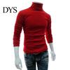 Herren Herbst Einfarbig Langarm Rollkragen Gestricktes Schlankes Unterhemd
