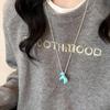 Colorful 3D Little Horse Pendant Necklace - Cute Summer Choker & Versatile Sweater Chain