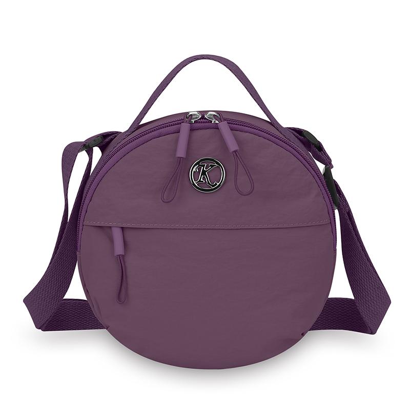 Small Round Bag Women's Mobile Phone Bag Shoulder Bag Nylon Crossbody Bag