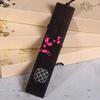 Retro Carving Ebony Bookmark Chinese Style Color Painted Bird Flower Book Clip Pagination Mark Stationery School Office Supplies
