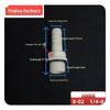 POM Anti-Corrosion Plastic Steel Connector with Internal and External Threads for Water Pipes and Tanks