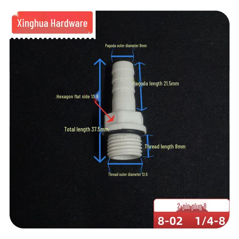 POM Anti-Corrosion Plastic Steel Connector with Internal and External Threads for Water Pipes and Tanks
