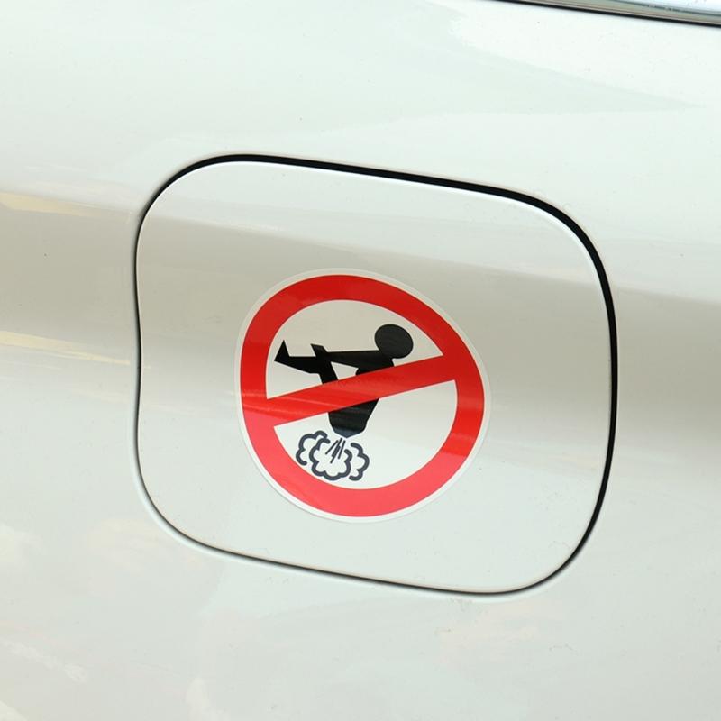 Funny 'No Farting' Vinyl Car Decal - Durable PET Sticker for Vehicle Exterior Car Stickers Refrigerator, Computer, Suitcase, Creative Stickers