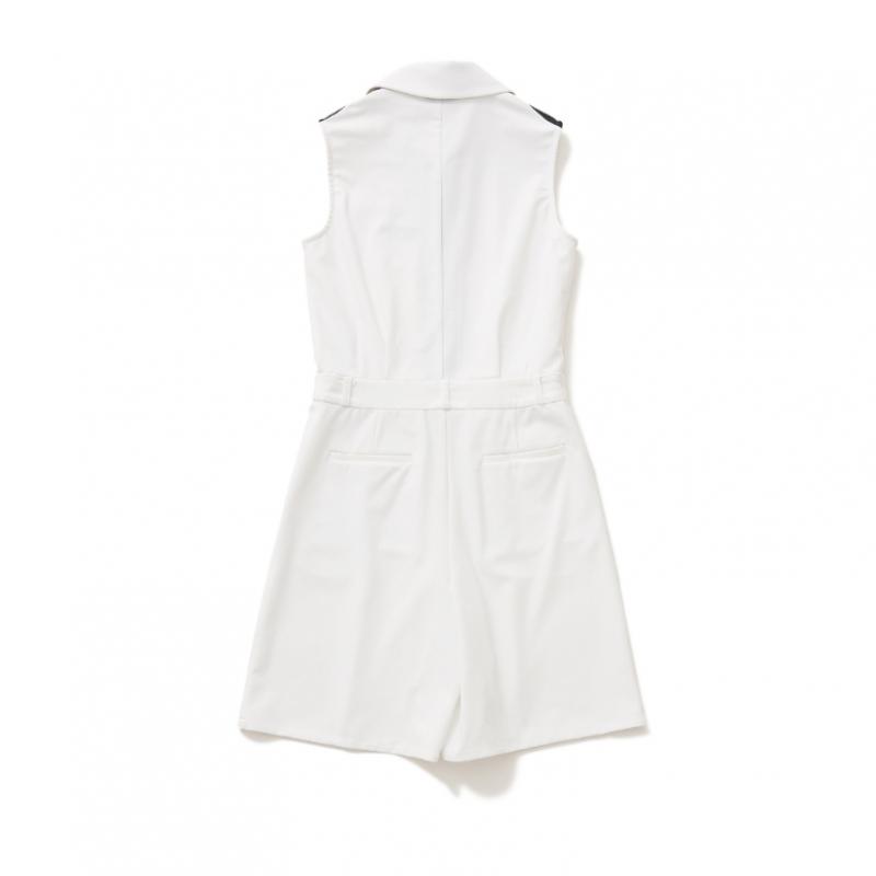 Blu Dot Zip Up Sleeveless Jumpsuit Wh