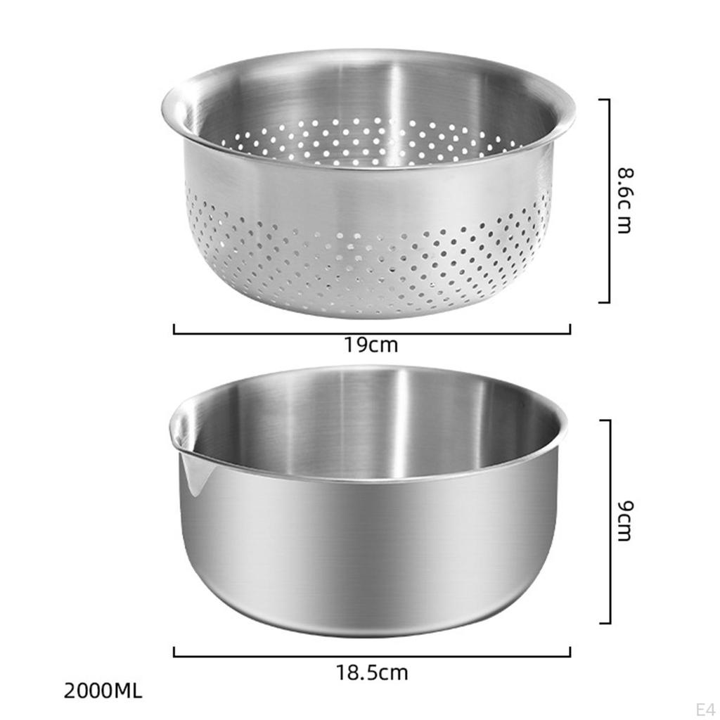 Drain Basket Fruit Bowl, Home Use Container Compact Kitchen Vegetable Food Cooking