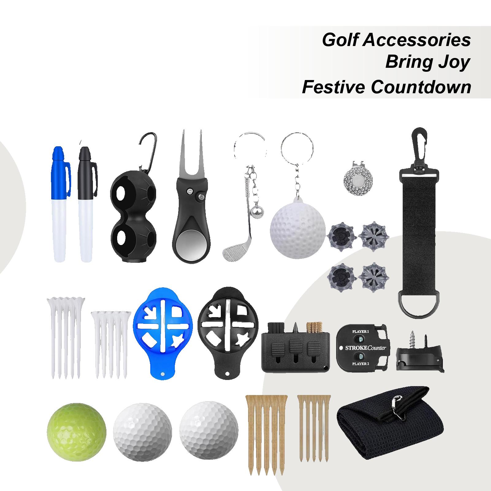 

Holiday Countdown Calendar 24 Days Golf Tools Set Christmas Holiday Countdown For Women Men Teens Boys Girls Father Husband A