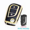 2/3/4 Buttons for Toyota Auris Corolla Reiz Avensis Verso Yaris Aygo Rav4 Scion TC IM TPU Car Key Case Cover Remote Shell Fob