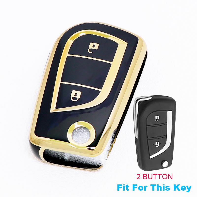 2/3/4 Buttons for Toyota Auris Corolla Reiz Avensis Verso Yaris Aygo Rav4 Scion TC IM TPU Car Key Case Cover Remote Shell Fob