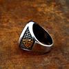 Nordic Viking Letter Fashion Retro Ring Men's Punk Ring Hip Hop Rock Party Motorcycle Accessories Jewelry Accessories Gifts