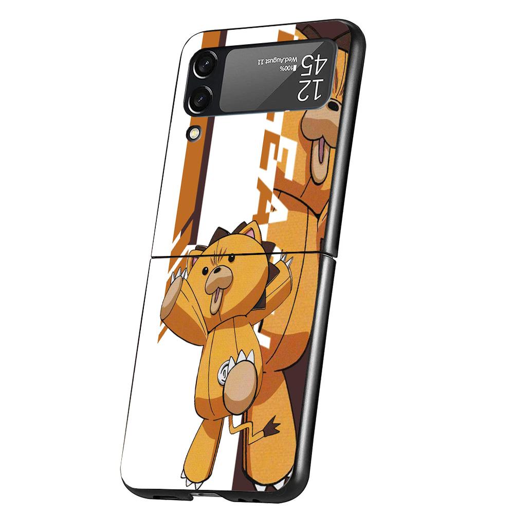 Anime Bleach Ichigo Kenpachi Phone Case For Samsung Galaxy Z Flip 7 6 5 4 3 5G Cover ZFlip7 ZFlip6 ZFlip4 ZFlip5 ZFlip3 Coque Fu