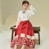 Little Tiger Patty Girls' New Chinese Style Shirt & Skirt Set