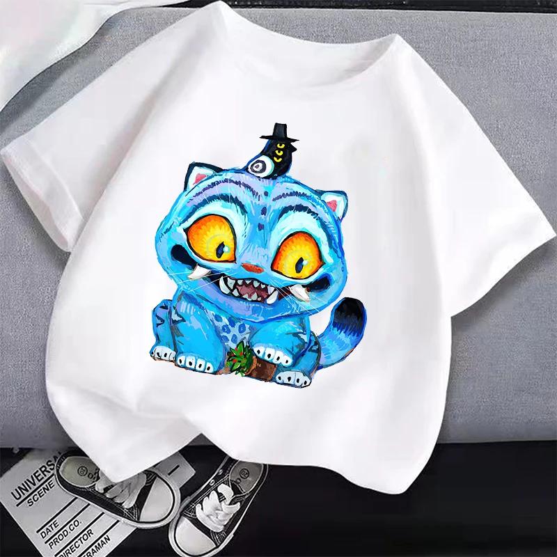 New K Pop Demon Hunters Kids T Shirts Cartoon Anime Printed T Shirt Boys Girls Casual Short Sleeves Tops Children's Clothing