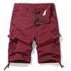 Men Loose Cargo Shorts Summer Men Fashion Casual Shorts Mens Military Cotton Cargo Pants Male Tactical Army Green Shorts