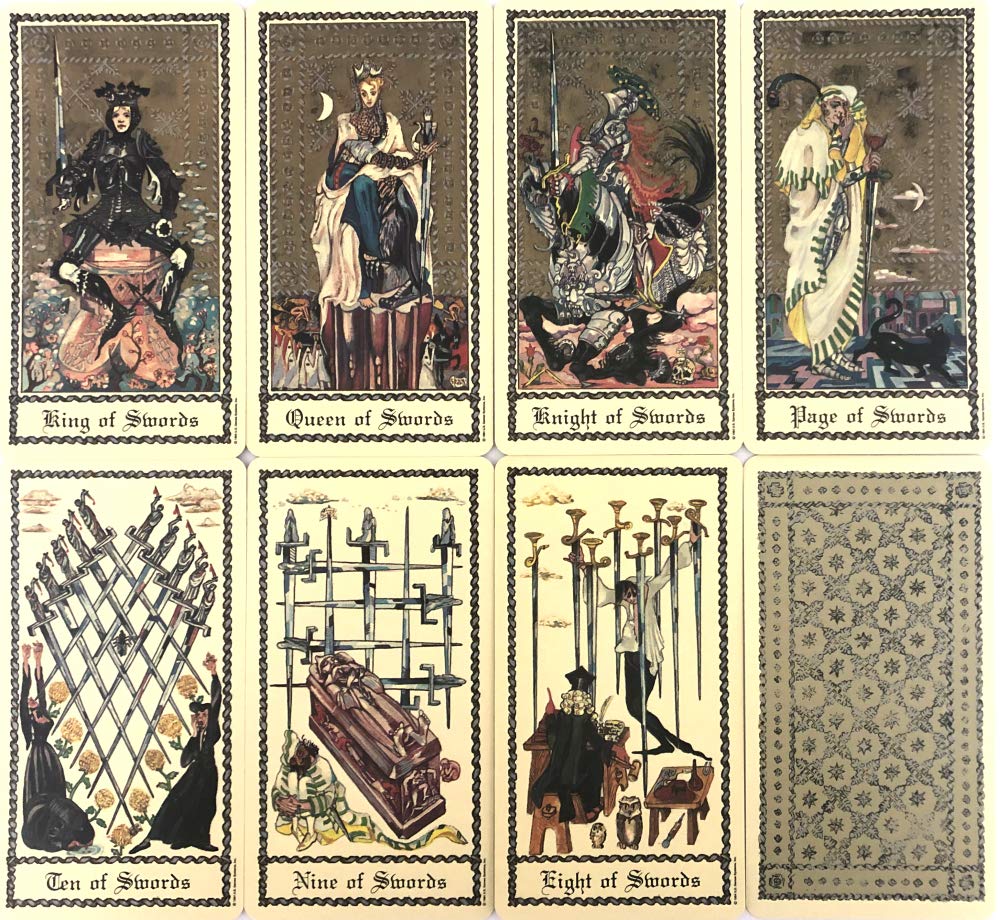 Medieval Scapini 78 Tarot with Japanese Authentic I.I.J. Tarot, Cards, Reading, Instructions,