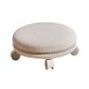 360° Rotating Rolling Stool Low Roller Seat Footstool Makeup Noise Universal Wheels