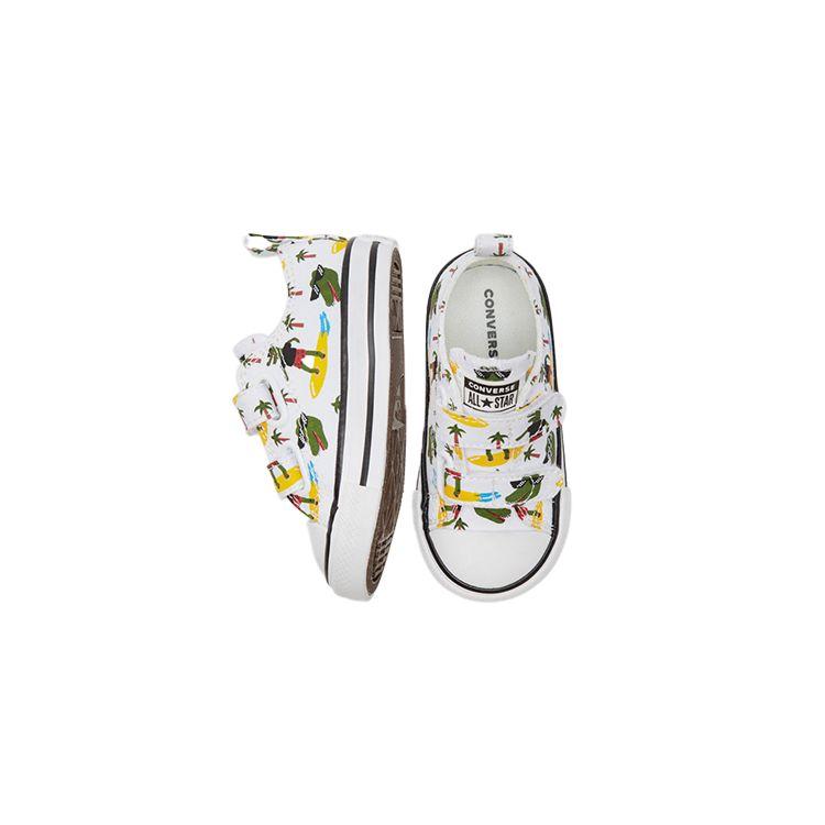 Converse Chuck Taylor All Star Comfortable Casual Low Top Walker Shoes Baby Shoes White Green 771294C