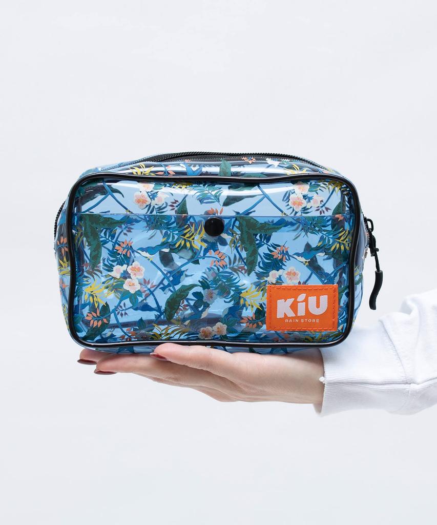 KiU Clear Clear Pouch, PVC Pouch, Makeup Pouch, Beach, Outdoor, Festival, PVC Pouch, Large, Men's, Women's, K339-176
