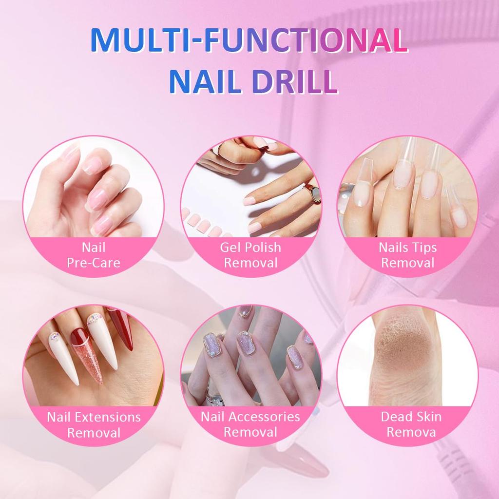 Nail Drill Handpiece Replacement,Nail Art Drill Handpiece Nail Drills Handle Machine Electric Acrylic Gel Nail Polishing Sanding Replacement Handle