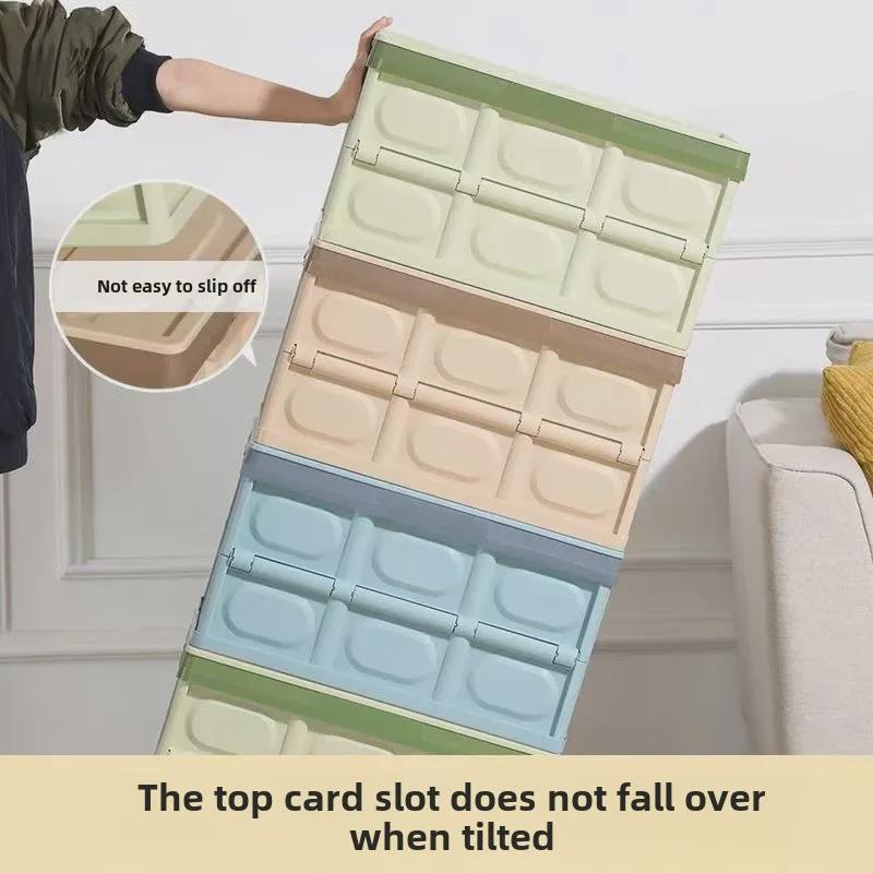 "Large Capacity Foldable Storage Box for Car, Furniture, Clothing, and Camping"