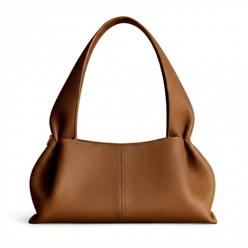 2026 Schicke Wolkenform Weiche PU Schultertasche Damen Minimalistischer Stadtstil Mittlere Größe Mit Reißverschluss