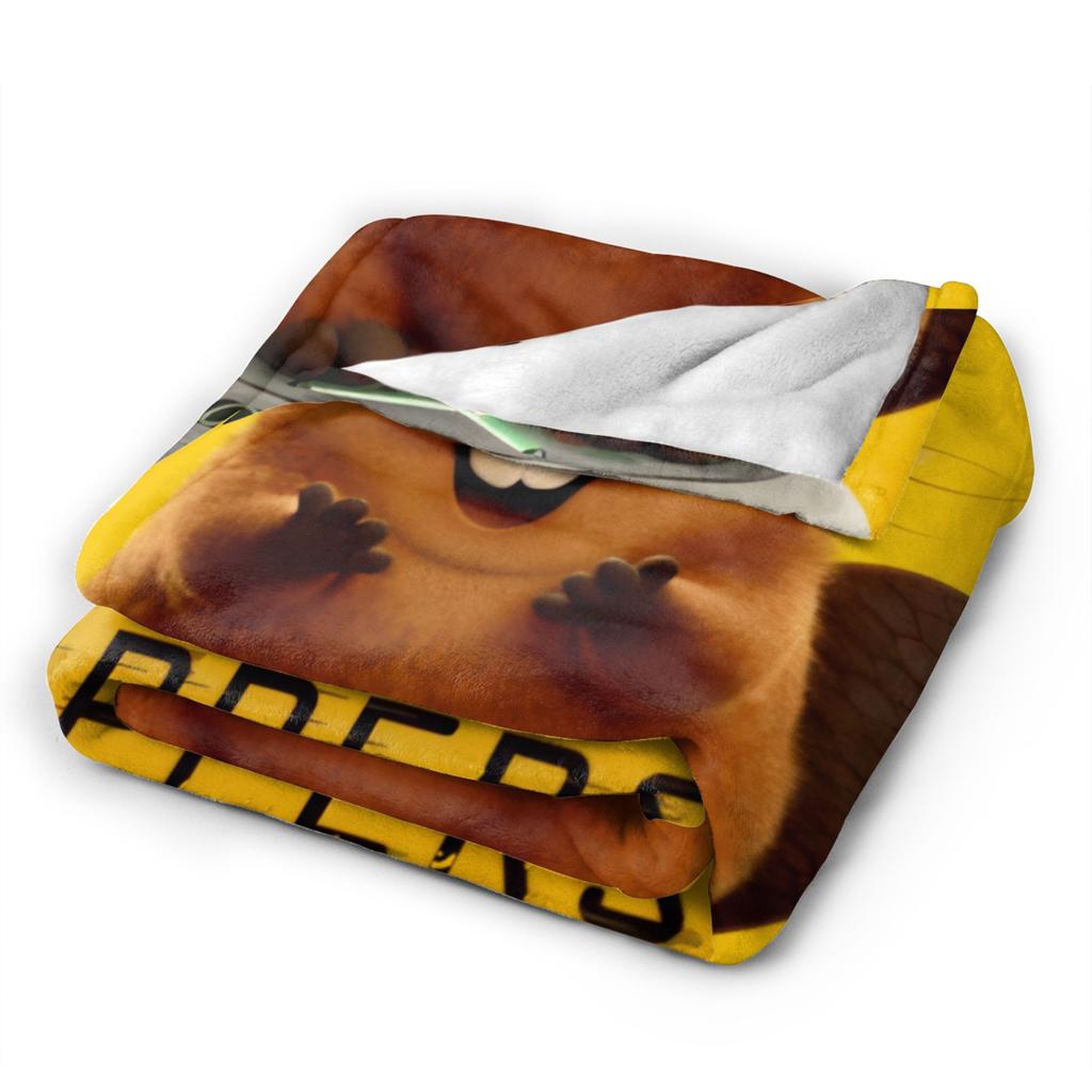 Hoppers Flannel Throw blanket blankets for Home Travel Super Warm Bedspread,