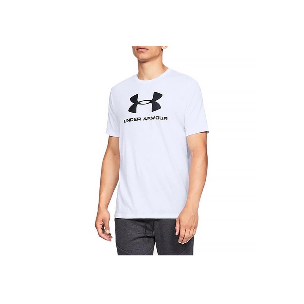 Under Armour Sportstyle Training Short-Sleeve T-Shirt Men Tops White 1329590-100