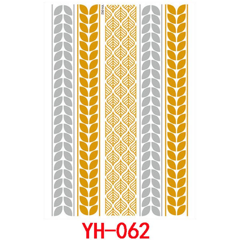 Bronzing Tattoo Sticker, Metal Waterproof Tattoo Sticker, Tattoo
