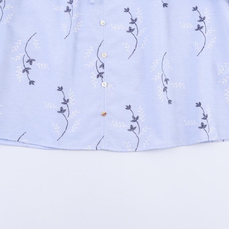 2026 European & American Style Versatile Embroidered Printed Shirt