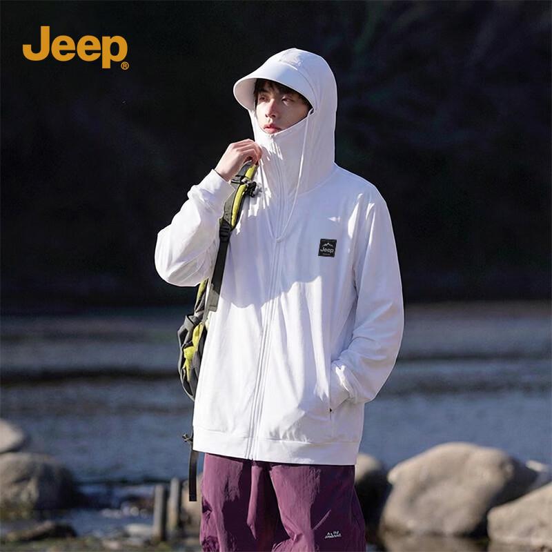 JEEP Men s Hooded Lightweight UV Protection Jacket 3XL