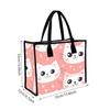 Cute Cat Printed Tote Bag Casual Large Capacity Handbag for Daily Use