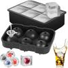 Ice Molds,Silicone Ice Molds and Trays,Large Size Ice Maker In the Shape of Spheres and Cubes, Perfect for Cocktails,Whiskey