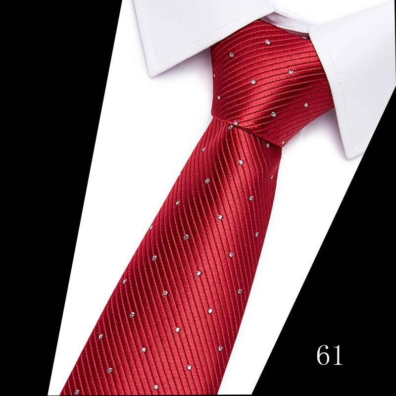 Necktie Man 7.5 cm Silk Tie Solid Color Gravatas Suit Accessories Fit Wedding Holiday Party