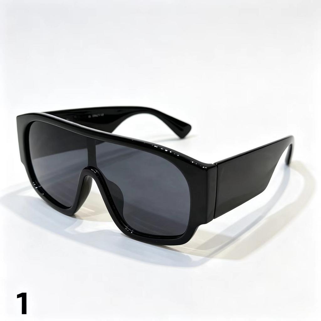 New large-frame retro personalized sunglasses for women, European and American spice girls, fashion versatile sunscreen sunglasses VE