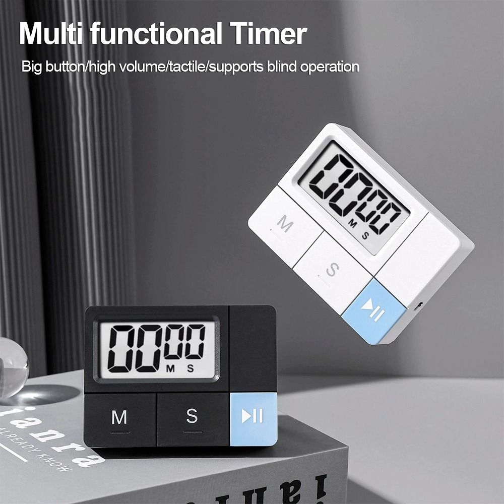 LCD Display Cooking Timing Tool Mini Sleep Stopwatch Useful Countdown Alarm Clock Cooking Timing