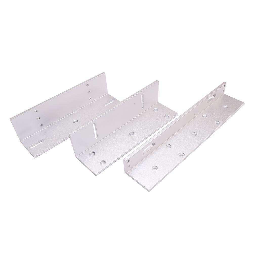 280kg 600lbs Magnetic Lock Bracket ZL Door Lock Bracket for Access Control System (silver,Aluminum alloy)