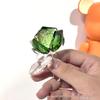 Exquisite Mini Colorful Crystal Rose Flower Vase Ornament Gift