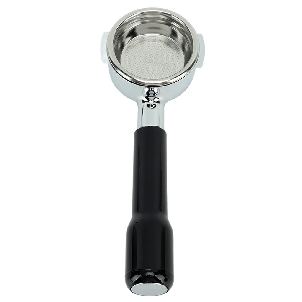 Xuuyuu 58mm Coffee Bottomless Portafilter with Removable Filter Basket for Expobar, Rocket, Faema, and Rancilio (Black)