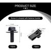 UGSHY 20 PCS Automotive Body Bolt And U-Nut Clamp Kit, Hood Guard Spiral, Bumper Fender Liner Push Pull Metal Rust-Resistant U Retainer, Universal
