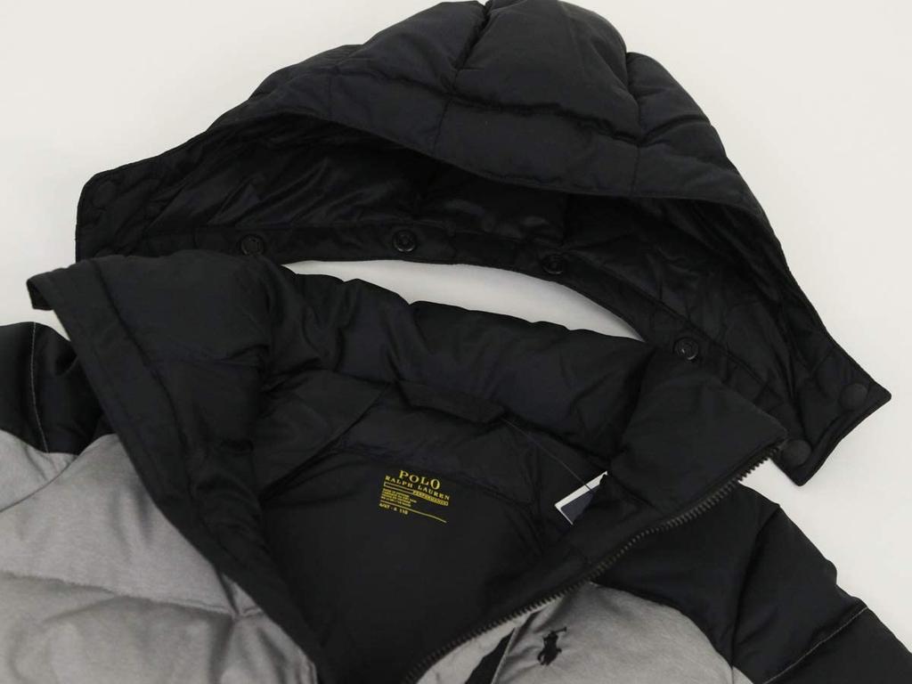 POLO Ralph Lauren Performance Down Embroidered Kids' Jacket/Pony Parka, 0101780-3-GREY [Used]