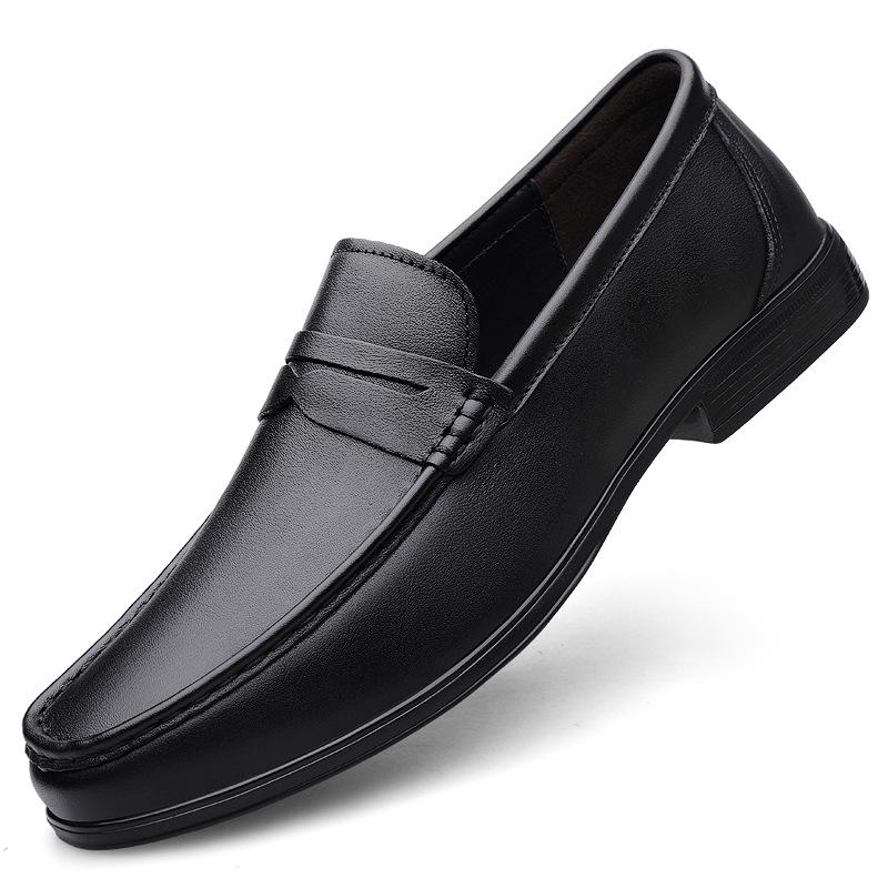 Men s Business Casual Genuine Leather Shoes - Soft Surface Cowhide British Style 42