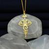 Collana con ciondolo a forma di catena a maglie da calcio alla moda, colore oro, con palla sportiva, regalo per uomini, ragazzi e bambini