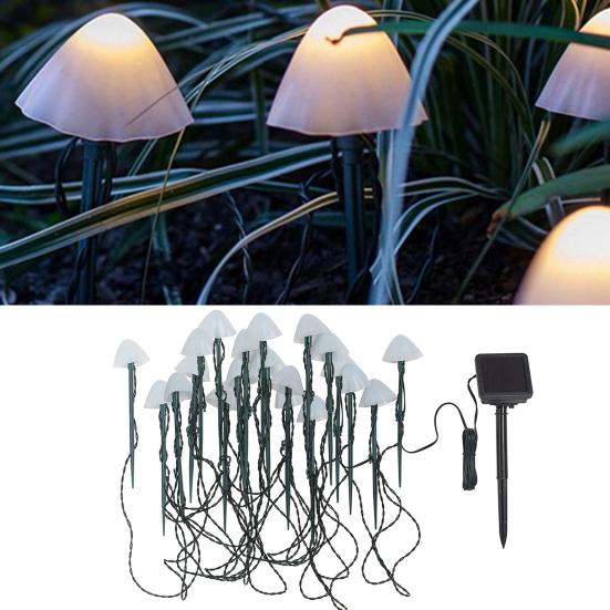 

Грибной светильник на солнечной батарее, мощность 3,5/3,8/5/6, 10/12/20/30 метров, светодиодная гирлянда, сказочная лампа, ландшафтное украшение