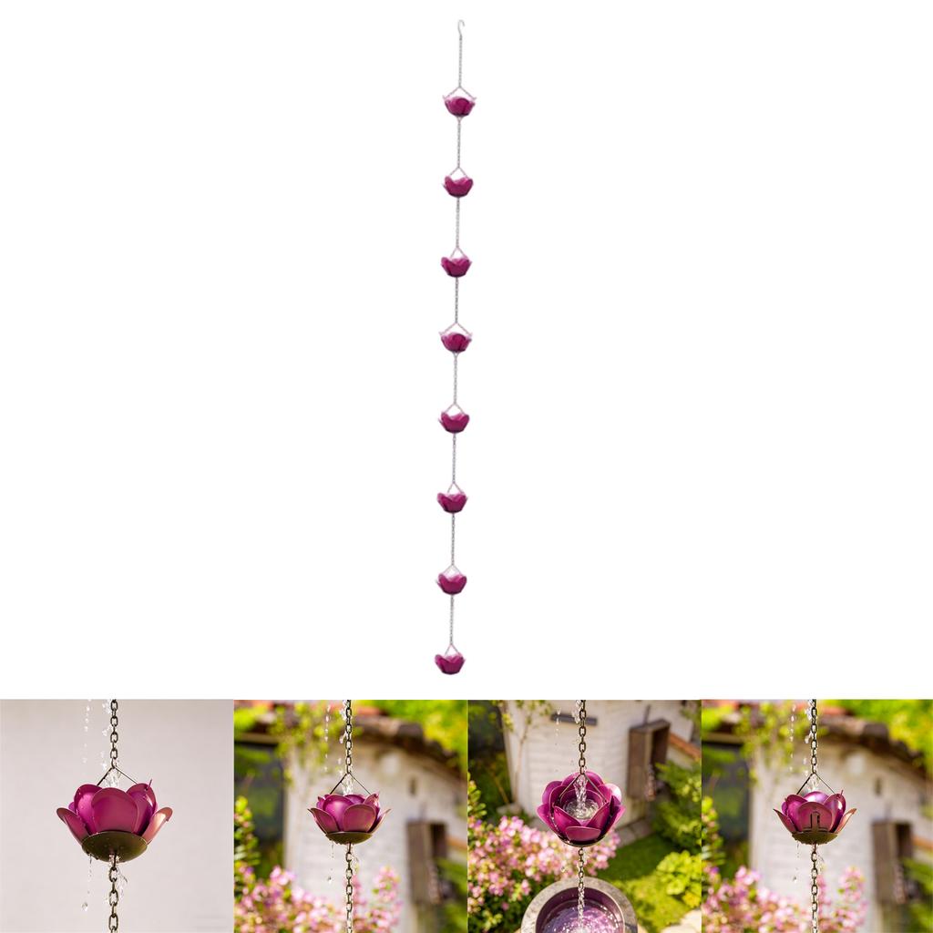 Flower Rain Chain Eaves Drainage Chain Rainwater Chain
