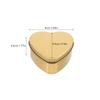 4Pcs Heart Candy Boxes Wedding Treat Tinplate Storage Box Elegant Heart Shaped Candy Packaging Box Valentine Wedding Favor