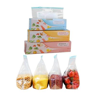 1 Set Cling Film, Plastic Sealing Bags, Food Cling Bags, Reusable Refrigerator Storage Bags, Fruit Cereal Freshness Plastic Cling