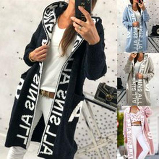 Women's Autumn/Winter Chunky Knit Cardigan Sweater - Loose Cable Knit Candy Color Outerwear