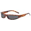 Y2K Sport UV Resistant Wrap‑Around Sunglasses Men's and Women's Narrow Frame Driving Cycling Street Party Daily Wear Eyewear
