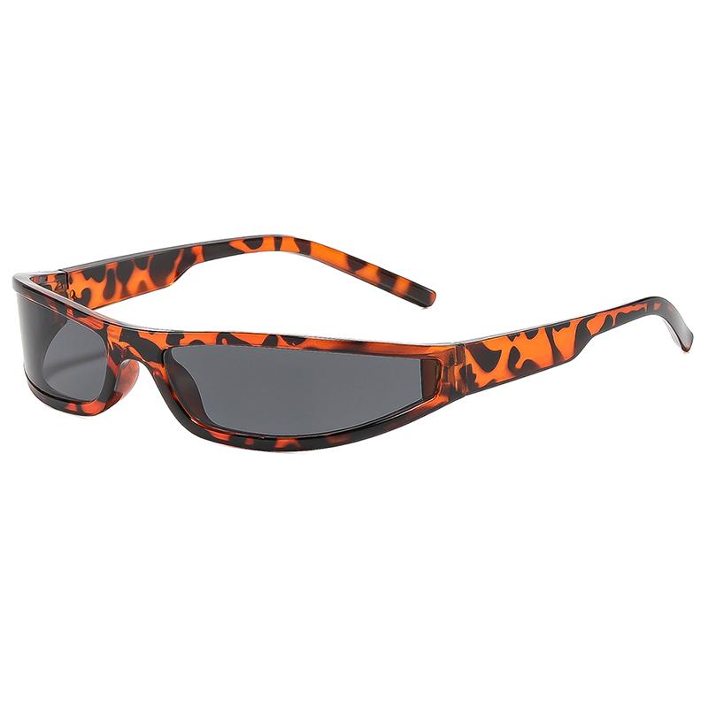 Y2K Sport UV Resistant Wrap‑Around Sunglasses Men's and Women's Narrow Frame Driving Cycling Street Party Daily Wear Eyewear
